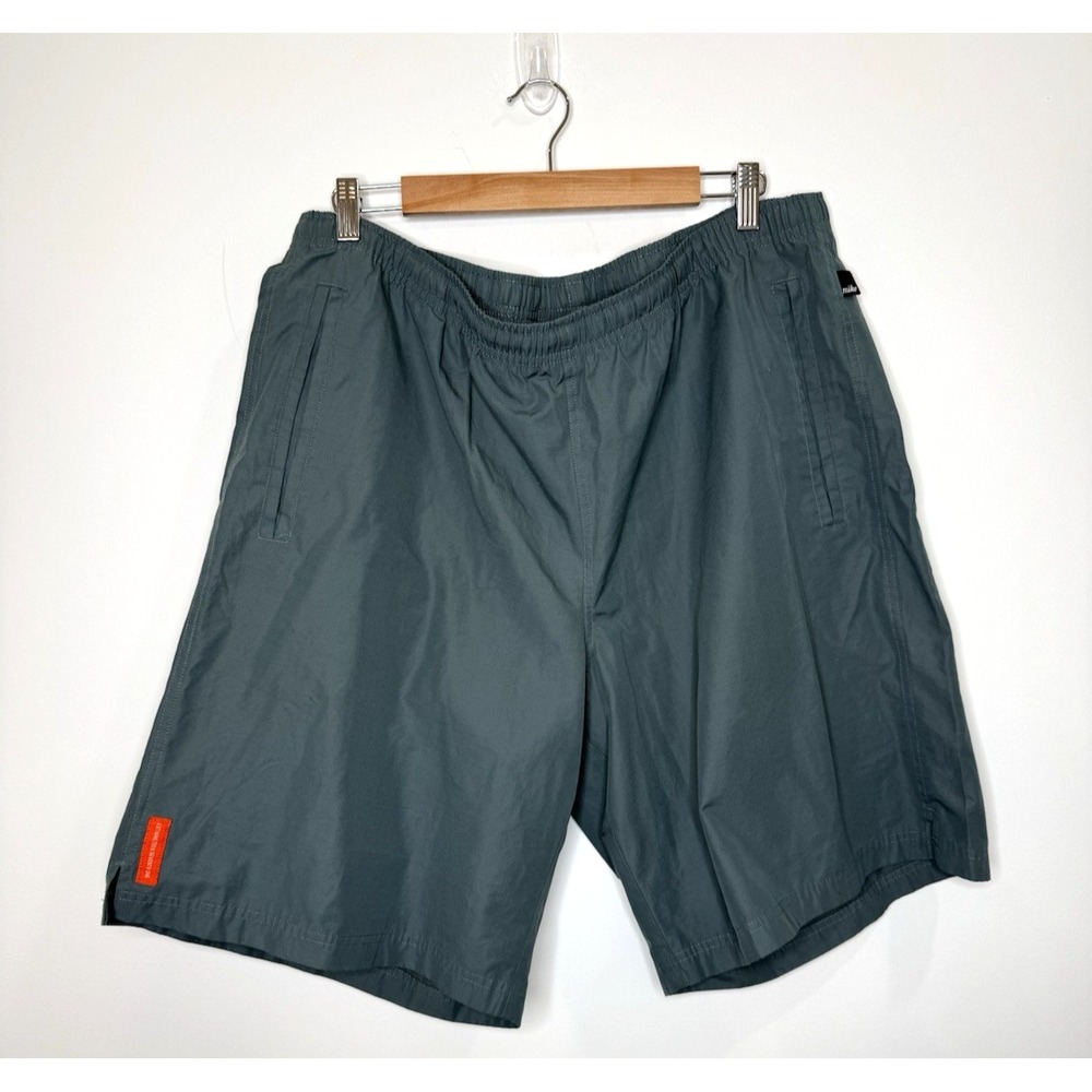 Vintage 90s Nike Shorts Men XXL Green Pull On Tennis Cyber Skater Retro Baggy 2X